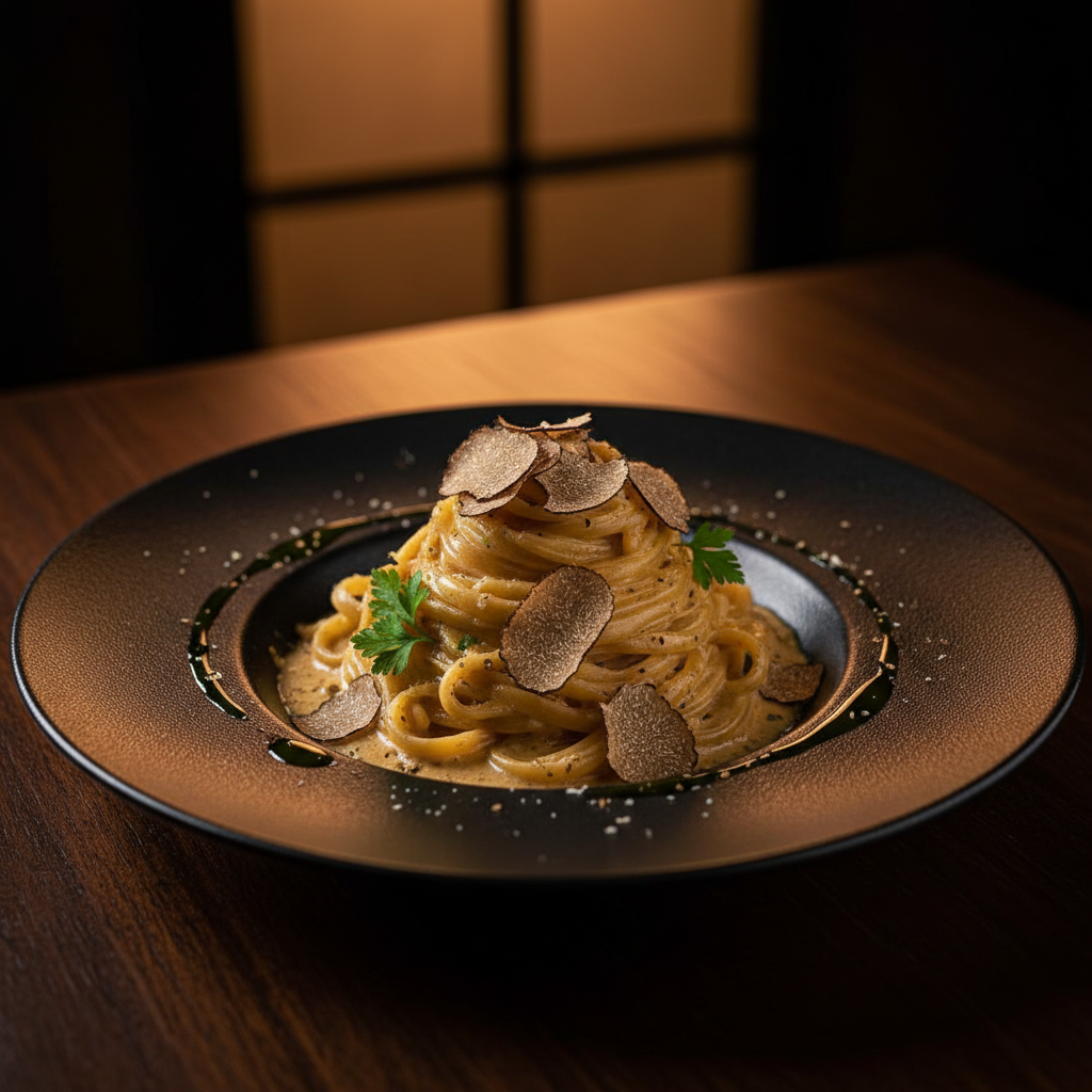 トリュフのクリームパスタ